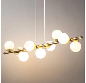 Csillár zsinóron AVOLA 9xG9/12W/230V arany