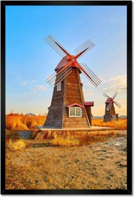 Poszterek keretben 40x60 Fa szélmalom Tájképek