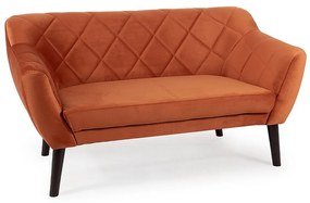 Karo kanapé, kétüléses, narancssárga / fekete