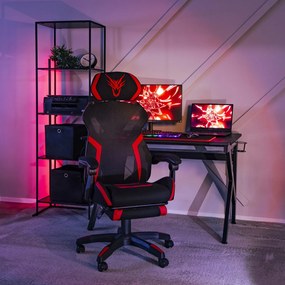 Irodai Forgószék Fekete/Piros Színben. MAXIMO