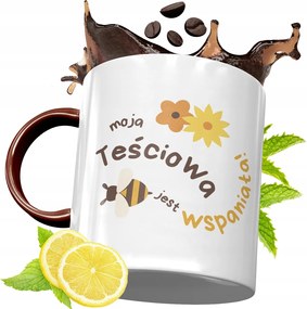 Bordó Bögre Anyósnak Születésnapra Ajándék fényképes nyomattal