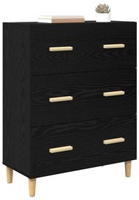 Széf Musta tammi 34 x 69,5 x 90 cm Faanyag