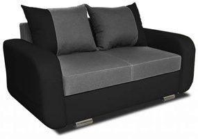 Fero 2-es (ágyazható) kanapé, fekete - szürke