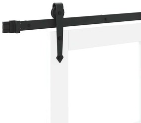 Egyszerű Csúszó Ajtó Fehér 78 x 232 cm Fa és fém