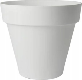 Nagy Virágtartó Kaspó Kerek Otthon Erkély Terasz Kert 39 CM Fehér