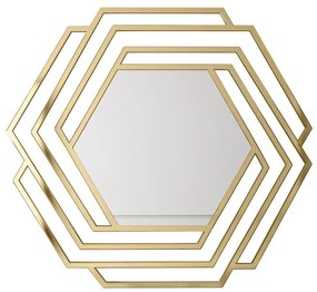 Modern dekoratív design tükör arany kerettel