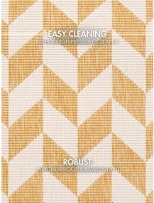 Okkersárga-krémszínű kültéri-beltéri szőnyeg 160x230 cm Haringey Terrick – Ted Baker