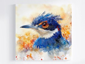 Poszter Kék Madár Akvarell Természet Művészet 40x40
