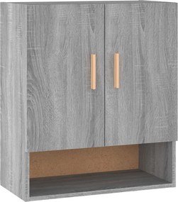 vidaXL szürke sonoma színű szerelt fa faliszekrény 60x31x70 cm