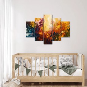Kép - Absztrakt festmény a virágokról (150x105 cm)
