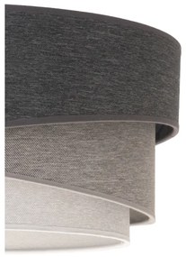 Duolla - Csillár zsinóron KOBO 1xE27/15W/230V átm. 45 cm antracit/szürke/fehér