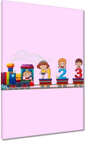 Vászonkép 70x100 Számvonat Számok