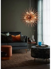 Markslöjd 107752 - Csillár zsinóron SOLEIL 12xE14/20W/260V Rózsaarany