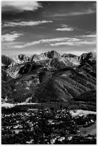 Poszterek 80x120 Tátra Lengyel hegyek Kilátás