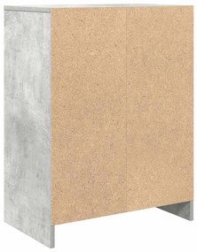 betonszürke szerelt fa tálalószekrény 57x34x76 cm