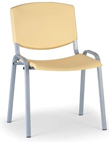 Design konferencia szék - szürke lábak, sárga