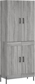 vidaXL szürke sonoma szerelt fa magasszekrény 69,5 x 34 x 180 cm