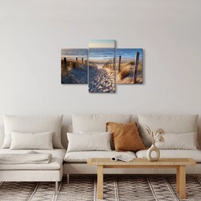 Kép - Út az északi-tengeri strandra, Hollandia (90x60 cm)