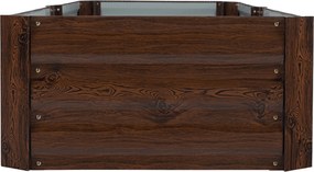 Magasított virágágy, barna, acél, NONKY TYP 6