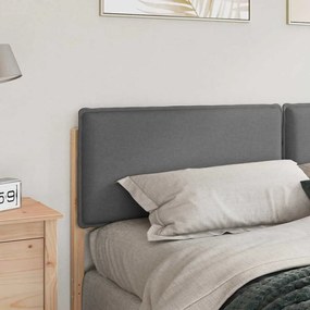 Kárpitozott fejtámla Természetes és Világosszürke 200 cm