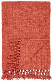 Téglavörös zsenília takaró 130x170 cm Wilson – Catherine Lansfield