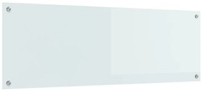 Konyhai Csempe Fehér 120x40x0,6 cm Edzett Üveg