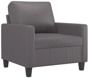 vidaXL szürke műbőr kanapészék 60 cm