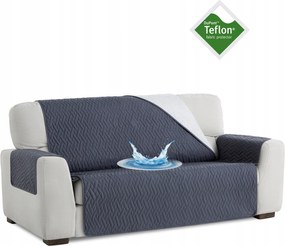 Vízálló ágytakaró háromszemélyes kanapéhoz teflonvédő szürke 180 cm
