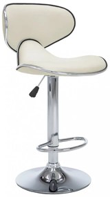 323647 Bar Stools 2 pcs Cream Faux Leather