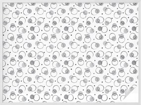 Öntapadós ablak furnér az adatvédelem érdekében Szürke kerekek 200x146