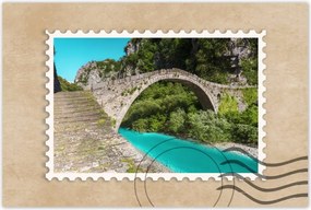 Poszterek 90x60 Türkiz folyó híd