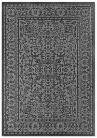 Fekete-fehér kültéri-beltéri szőnyeg 120x170 cm Duet Kona – NORTHRUGS