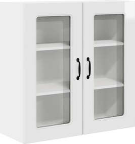 vidaXL Konyhaszekrény Kalmar Magas Fényű Fehér 80 x 31 x 80 cm Faanyag
