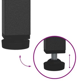 Konyhai tárolópolc polcokkal tárolóval Fekete Acél