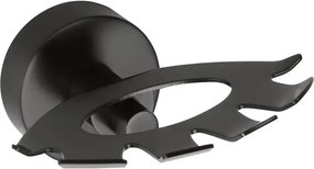 X-round Black kefetartó, matt fekete