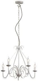 Klasszikus krém színű csillár 5 ággal - Giuseppe