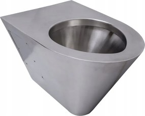 Függő WC-tál matt nemesacél