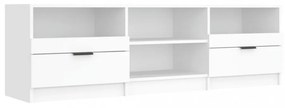 fehér szerelt fa TV-szekrény 150 x 33,5 x 45 cm