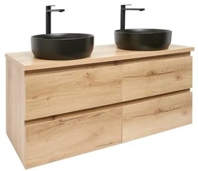 SAT B-Way Fürdőszobaszekrény mosdóval 119x50x45 cm tölgy matt BWAY2120OAKDU2BB