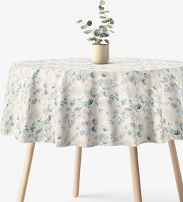 Goldea kör alakú dekoratív terítő valencia - növénylenyomatok Ø 150 cm