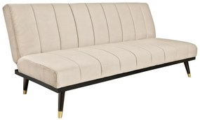Design ágyazható kanapé Halle 180 cm pezsgő bársony