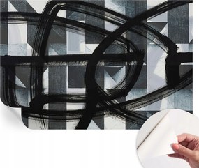 Matt öntapadós fotótapéta Falra Kifejező geometria 104x70 cm