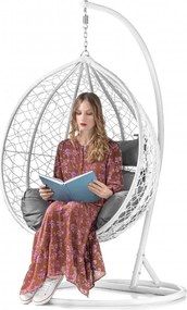 AKCIÓ Fehér függőszék KOKON állvány nélkül II. osztály