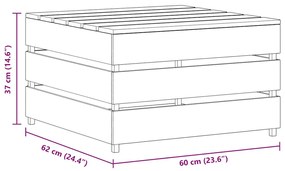 2 db impregnált fenyőfa kerti raklapasztal