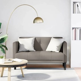 tópszínű szövet loveseat kanapé 111 cm