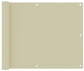 krémszínű oxford-szövet erkélynapellenző 75 x 300 cm