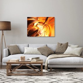Absztrakciós kép (üvegen) (70x50 cm)