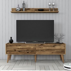 Valensiya TV-állvány, dió, 140 cm