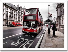 Poszterek keretben 40x30 Érdekes londoni busz