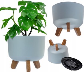 Virágtartó Tál Lábakon Szürke Betét 200 20 cm X 17,5 cm